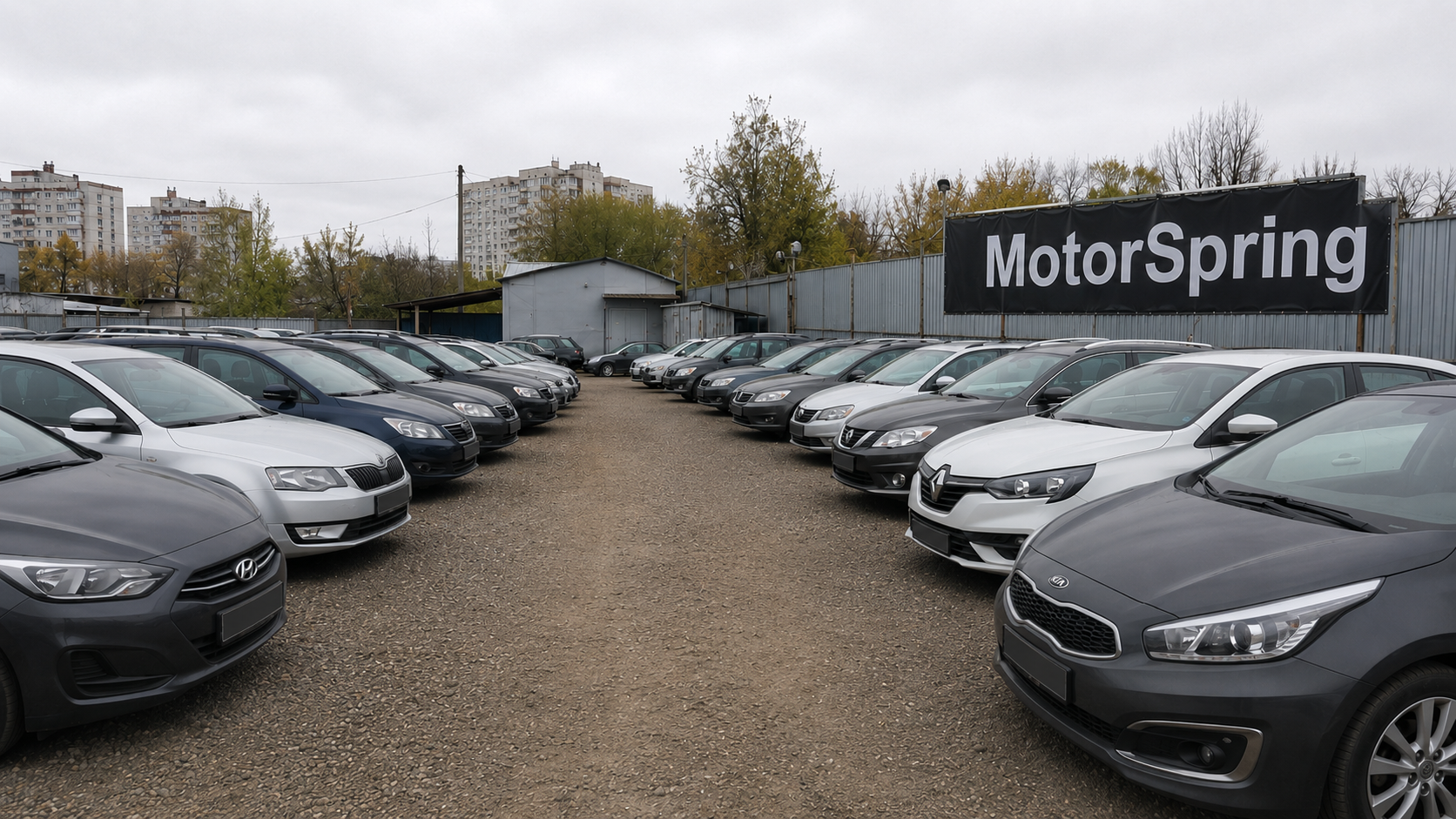 Motor Spring — автомобили на площадке